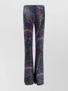 Etro Chenille Trousers With Multicolor Print