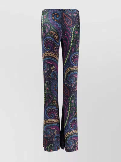 ETRO PAISLEY PRINT CHENILLE TROUSERS