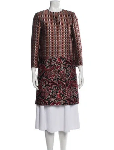 Pre-owned Etro Paisley Print Coat In Black