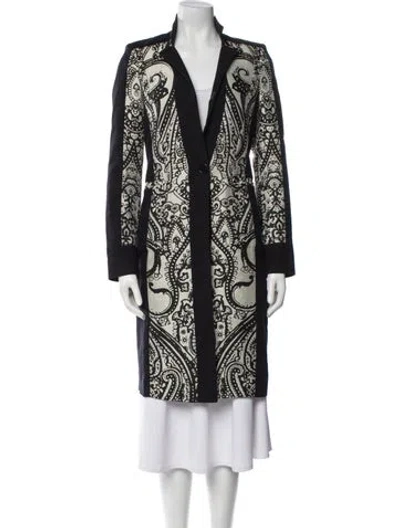 Pre-owned Etro Paisley Print Coat In Neutral