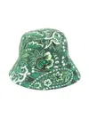 Etro Paisley-print Cotton Bucket Hat In Green