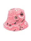 Etro Printed Cotton Poplin Bucket Hat In Pink