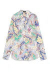 Etro Paisley Print Cotton-elastane Shirt In Multi