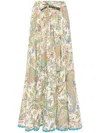 Etro Long Skirt In Multicolour