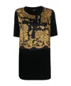 Etro Paisley-print Cotton T-shirt In Black