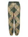 Etro Paisley-print Cotton Trousers In Green