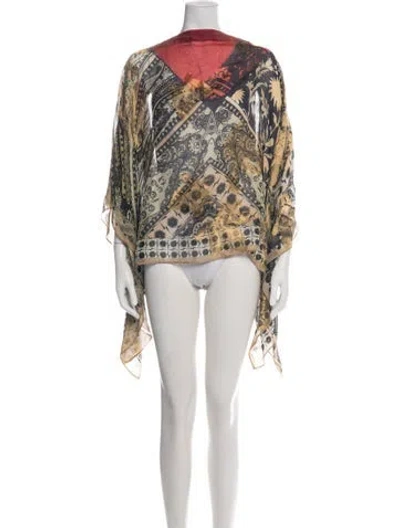 Pre-owned Etro Paisley Print Cover-up In Green