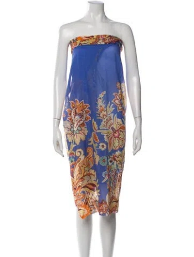 Pre-owned Etro Paisley Print Cover-up In Multicolor
