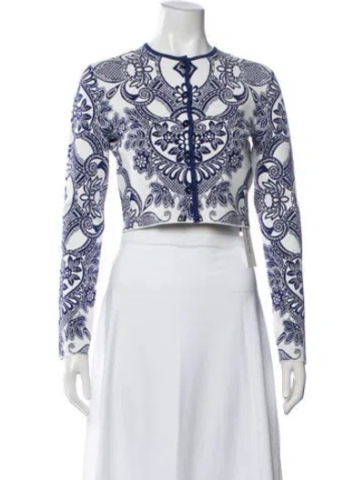 Pre-owned Etro Paisley Print Crew Neck Sweater W/ Tags In Multi