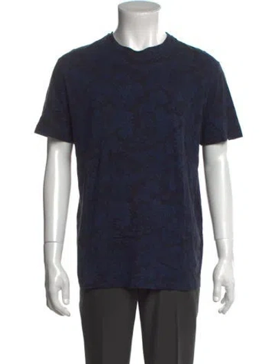 Pre-owned Etro Paisley Print Crew Neck T-shirt In Blue