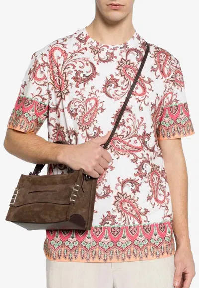 Etro Paisley Print Crewneck T-shirt In Multi