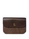 Etro Small Essential Crossbody Bag In Brown