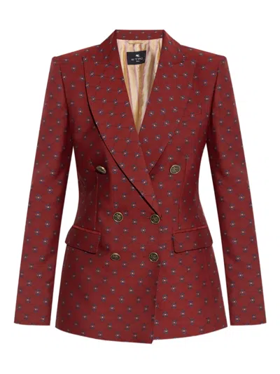 ETRO PAISLEY-PRINT DOUBLE-BREASTED BLAZER