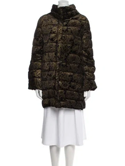 Pre-owned Etro Paisley Print Down Coat In Multi