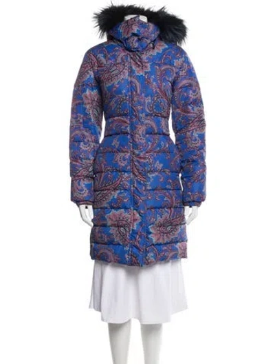 Pre-owned Etro Paisley Print Down Coat In Multi