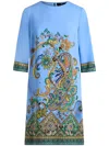Etro Stretch Viscose Dress With Iconic Print