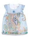 Etro Paisley-print Dress In Blue