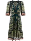 Etro Paisley Print Dress In Multi