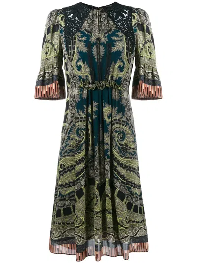 Etro Paisley Print Dress In Multi