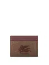 Etro Paisley-print Embroidered Cardholder In Red