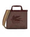 Etro Love Trotter Small Bag In Paisley Jacquard Fabric In Brown