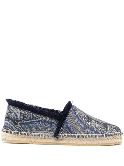 Etro Paisley-print Espadrilles In Blue