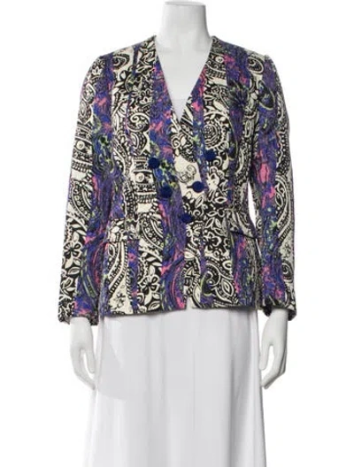 Pre-owned Etro Paisley Print Evening Jacket In Multi