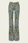 Etro Paisley Print Denim Pants In Multi