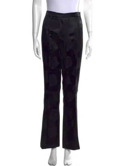 Pre-owned Etro Paisley Print Flared Pants In Black