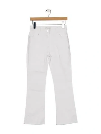 Pre-owned Etro Paisley Print Flared Pants In White