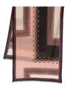 Etro Paisley Printed Frayed Hem Scarf In Black