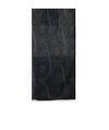 Etro Paisley-print Frayed-edge Scarf In Black