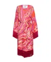 Etro Paisley-print Fringed Jacket In Red