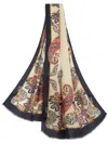 Etro Paisley-print Fringed Scarf In Neutrals