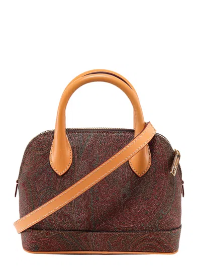 Etro Paisley-print Hand Bag In Brown