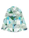 Etro Paisley-print Jacket In Blue