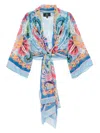 Etro Self-tie Long Sleeves In Blue
