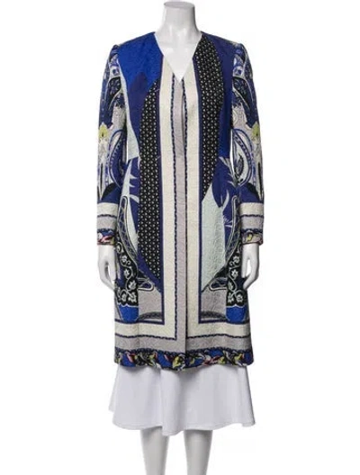 Pre-owned Etro Paisley Print Jacket In Blue