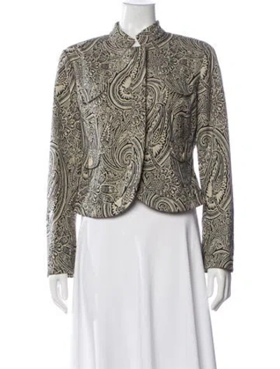 Pre-owned Etro Paisley Print Jacket In Neutral