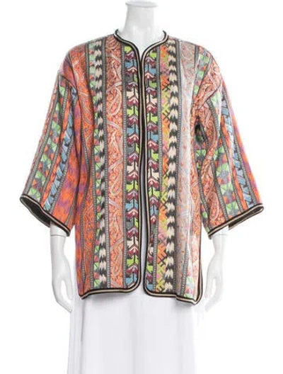 Pre-owned Etro Paisley Print Jacket In Purple