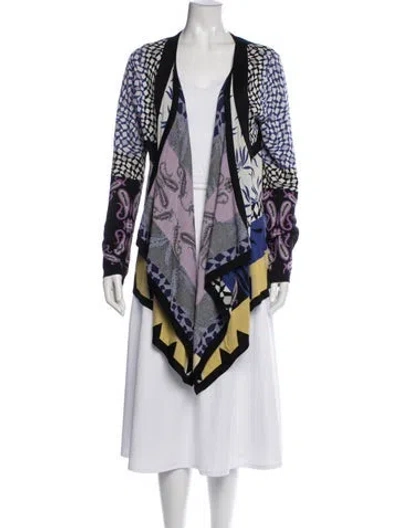 Pre-owned Etro Paisley Print Jacket In Purple