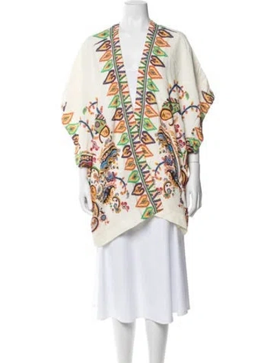 Pre-owned Etro Paisley Print Jacket W/ Tags In Neutrals