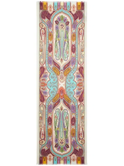 Etro Jacquard-schal Mit Paisleymuster In Rosa