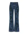 Etro Paisley Print Jeans In Blue