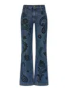 Etro Paisley Print Jeans In Blue