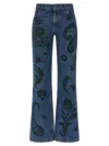 Etro Paisley Print Jeans In Blue