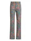 Etro Paisley-print Jeans In Multi