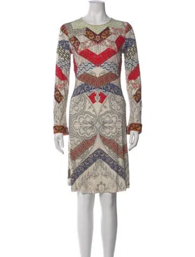 Pre-owned Etro Paisley Print Knee-length Dress