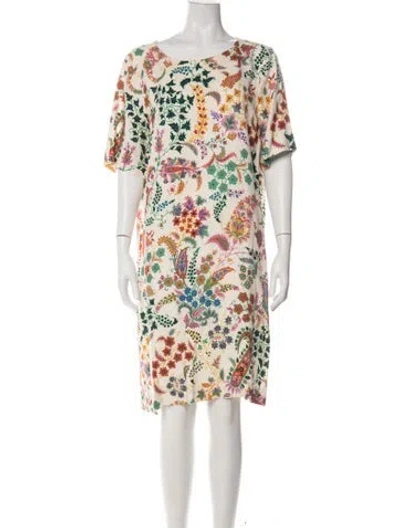 Pre-owned Etro Paisley Print Knee-length Dress