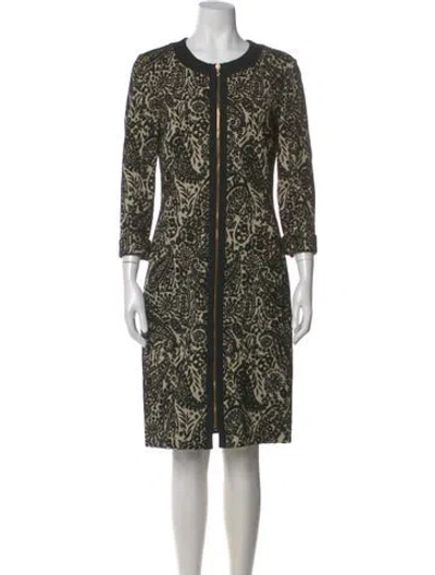 Pre-owned Etro Paisley Print Knee-length Dress In Multi